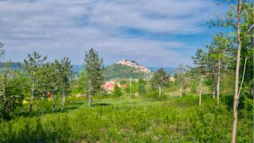 Građevinsko zemljište s pogledom na Motovun